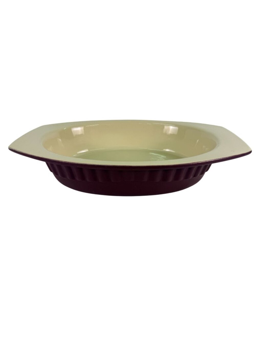 KitchenAid Red Cranberry 2 Quart Stoneware Bakeware Casserole Dish Baking Pan